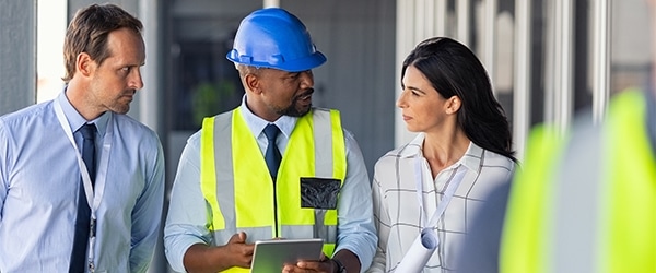 Construction Managers and Engineer at Construction Site