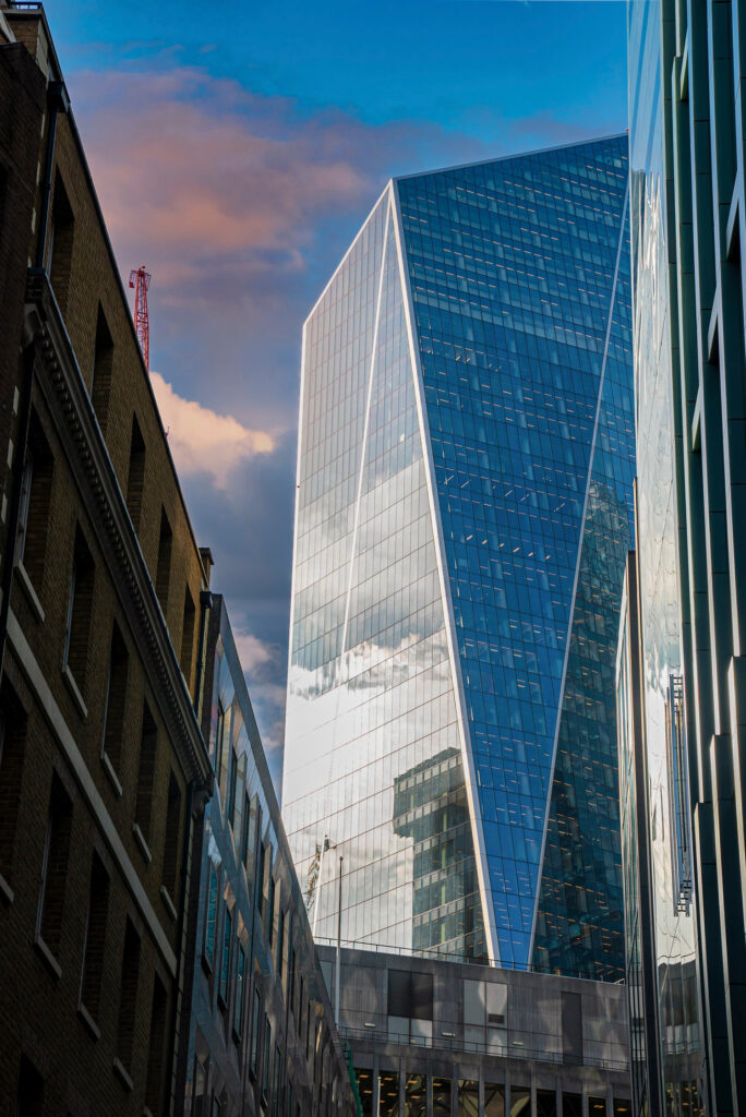 The Scalpel building in London’s Square Mile, seen from ground level