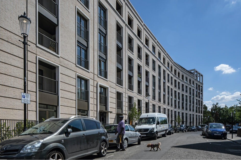 New residential block at Wornington Green regeneration project in North Kensington